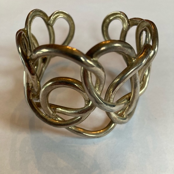 Angela Cummings Studio Interlocking Sterling Silver Cuff Bracelet for QVC 2002 - Picture 2 of 8